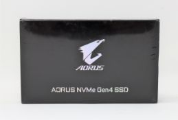 A boxed as new Gigabyte Aorus NVMe Gen4 1TB solid state drive with copper heat spreader (Model :