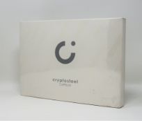 Four boxed as new Cryptosteel Capsule Solo Packs (Boxes sealed, some damage to packaging).