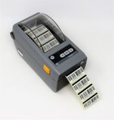 A pre-owned Zebra ZD410 USB Ethernet Thermal Label Printer (Power supply included).