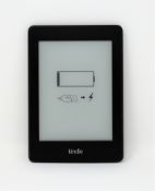 A pre-owned Amazon Kindle Paperwhite (M/N: EY21) in Black.