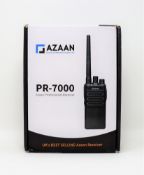 Five boxed as new Azaan PR-7000 Analogue Receivers (Some boxes may have damage).