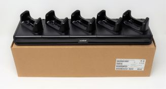 Two boxed as new Zebra CRDUNIV-55-5000R TC55 5 Slot Cradle Chargers (Cradles only).