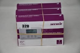 Three Secure H37XL Channel Plus Programmer Thermostats Series 2.