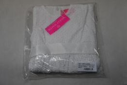 A girls as new Holly Hastie London white cotton embroidered party dress (3 Years).