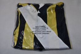 An as new Wales Bonner Jockey satin sunshine panelled shirt (Size 44).