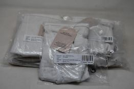 Nine pairs of women's as new Renue NO.5 Boyfriend Short underwear in off white (1 x M, 8 x L -