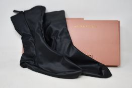 Two pairs of as new Wolford x Amina Muaddi vegan leather socks (L - RRP £184).