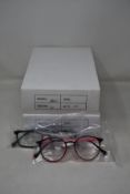 Twenty four pairs of as new B Ultem H66005 glasses frames.