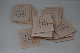 Fifty packs of as new Gigi Bindi Rainbow Coloured Crystals from Mercy London (Indian face jewels).