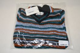 An as new Wales Bonner Jose mesh polo top (L/XL).