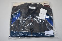 An as new Wales Bonner stripe tailoring Isaacs panelled blouson (L).