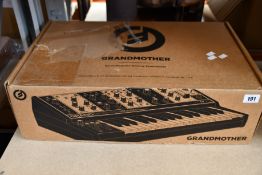 A MOOG Grandmother Semi-modular Analogue Synthesizer (No power cable).