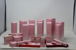 A quantity of assorted Kylie Jenner cosmetics and beauty items to included foaming face wash, face