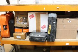 A quantity of tools and related items to include Paslode, Silverline and others.