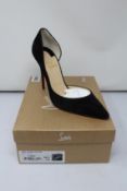 A pair of as new Christian Louboutin Iriza 100 Veau Velours (EU 39.5).