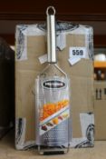 Six boxes of four as new Microplane fine graters (Twenty four graters in total, 38004E).