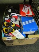 Fourteen pairs of toddlers as new footwear to include Adidas, Nike, Tommy Hilfiger, Timberland,
