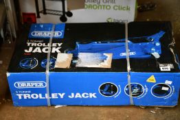 A Draper 3 Tonne Trolley Jack.