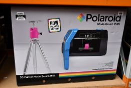 A boxed as new are Polaroid Smart 250S 3D Printer (Filament , PSU, Manuals included) (Box sealed).