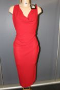An as new Vivienne Westwood Anglomania Virginia dress in red (EU 42).