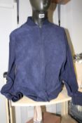 An as new Brioni perforated suede jacket (Size 54 - RRP £1130).