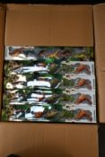Ninety six boxed as new Dinosaur World mini figures (6 pcs each).