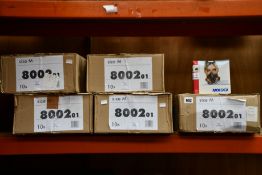 Fifty boxed as new Moldex 8002 mask body (All size medium).