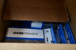 Ten GRB Mixers Intimixer Mango Brass Perineal Mixers in Chrome (08123100).