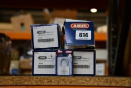 Forty eight boxed as new ABUS 64TI/40 padlocks.