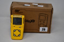 A Honeywell MicroClip X3 Gas Detector.