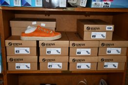 Ten pairs of as new Status Made In Spain shoes (All 37, 38).