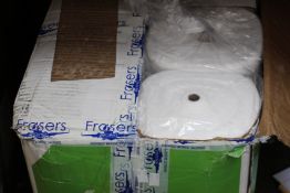 A case of twelve as new Purewipe 588020 E-Cut Cheesecloth rolls, 20