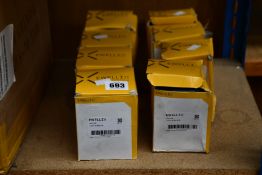 Eight boxed as new EWELLIX luct 40 BH-2LS linear ball bearings and housing units (2201332,