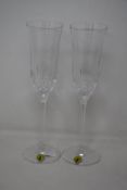 An as new Waterford Lismore Essence Champ Flute set of 6 (156433).