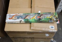 Ninety six boxed as new Dinosaur World mini figures (6 pcs each).