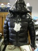 A men's as new Moncler Maya short down jacket (TG 3 - RRP £1,040).