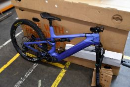 A pre-owned Canyon Spectral electric bike in Purple (Model: M123-01, bike is untested, viewing is