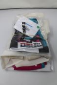 Three items of women's as new DSquared2 clothing; leggings (S), workout top (S) and shirt (TG 38).