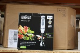 Four boxed as new Braun Multi Quick 5V hand blenders.