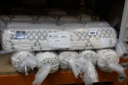 Ten as new Liv Interior organic cotton shaggy rugs, morocco (60cm x 90cm).