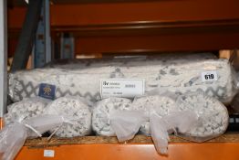 Ten as new Liv Interior organic cotton shaggy rugs, morocco (60cm x 90cm).