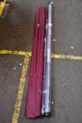 An as new Drennan Red Range carp pole 11m and a Drennan Red Range carp zone 1250 pole.