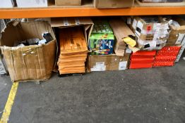A quantity of miscellaneous items to include doormats, unbranded folding bike frame, gloves,