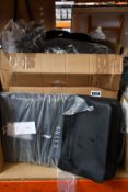 Five assorted as new laptop bags to include Samsonite, Tumi, Lenovo and Wenger together with six