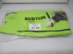 A men's as new Burton AK Gore Tusk bib in tender shoots (S).