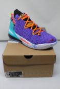 A pair of as new Nike Lebron XVIII sneakers (UK 9).