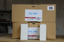 Fifty six Aromalabs bottles of tea tree 100% essential oils (56 x 30ml).