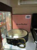 A men's as new ACNE Studios leather belt.