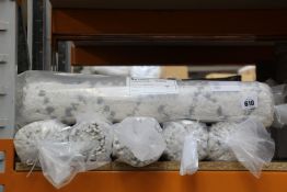 Ten as new Liv Interior organic cotton shaggy rugs, morocco (60cm x 90cm).