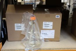 Twelve as new Corning Erlenmeyer cell culture flasks 2ltr (431255).